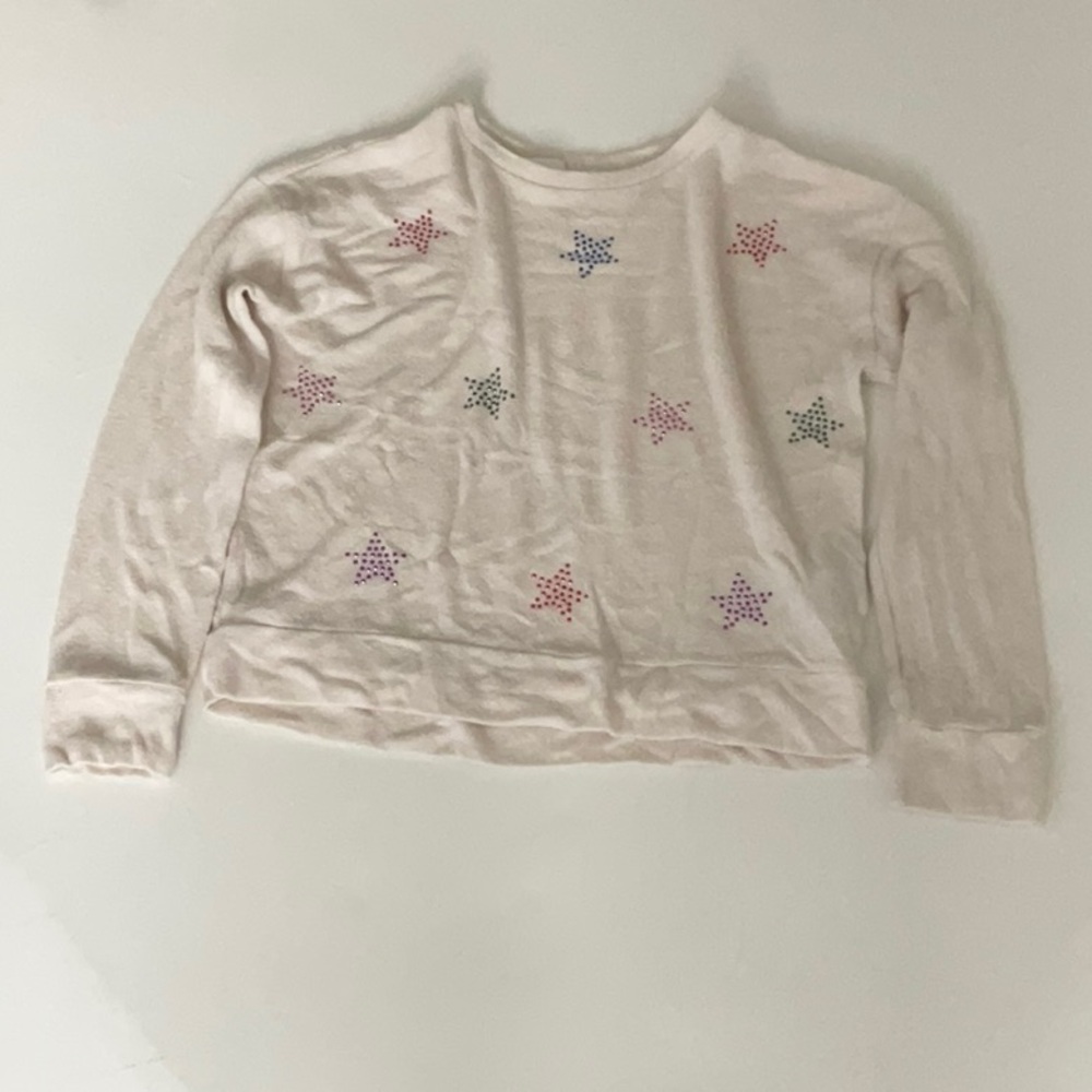Kids Star Patterned Cream Shirt